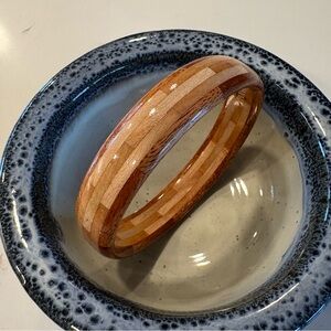 Handmade Wooden Bangle Bracelet